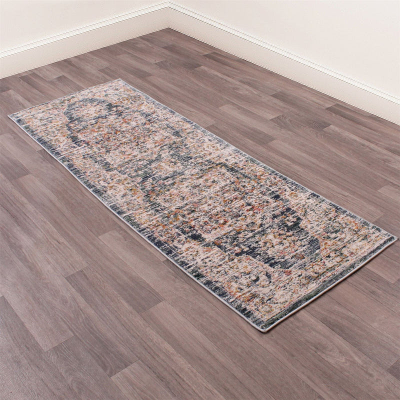 Nova 9207 Traditional Runner Rugs in Blue