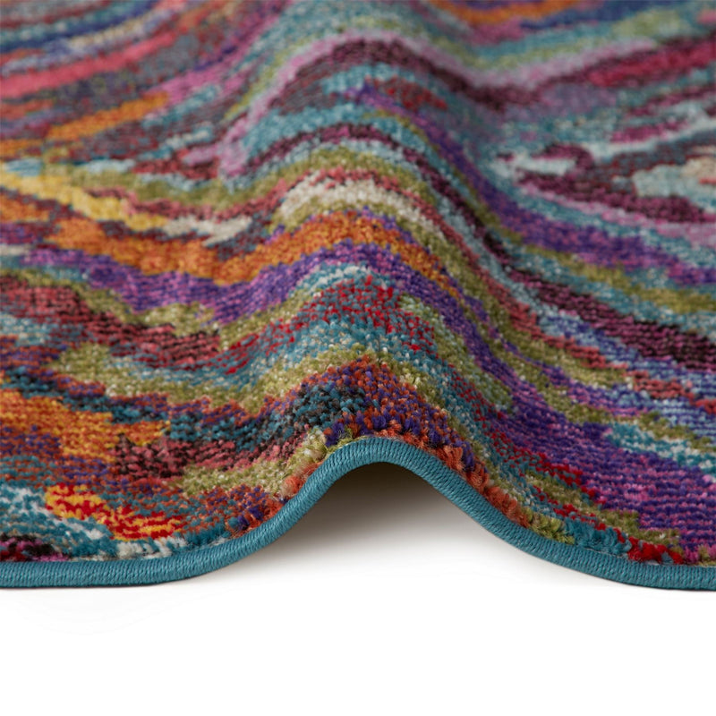 Carnaval CAR104 Chevron Rug by Concept Looms in Multicolour