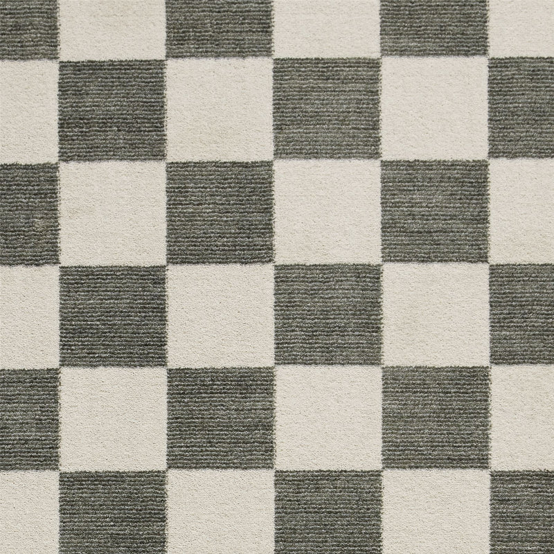 Baltimore 66618 Checkerboard Geometric Modern Rugs in Green