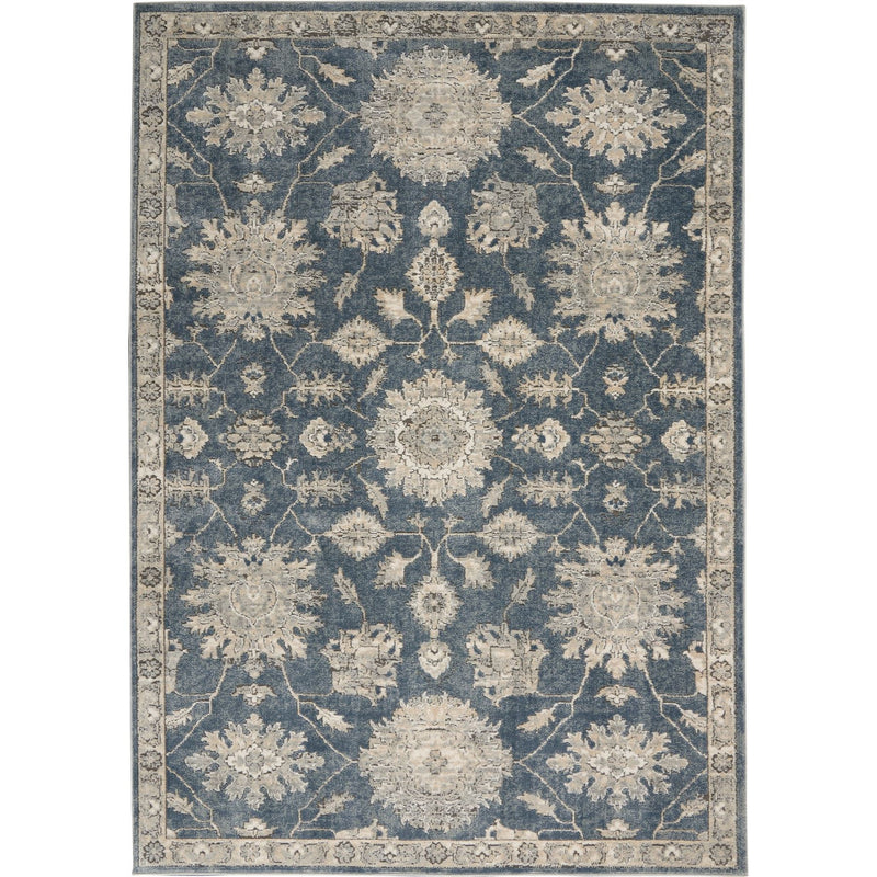 Quarry Modern Print Rugs QUA06 in Blue Beige by Nourison