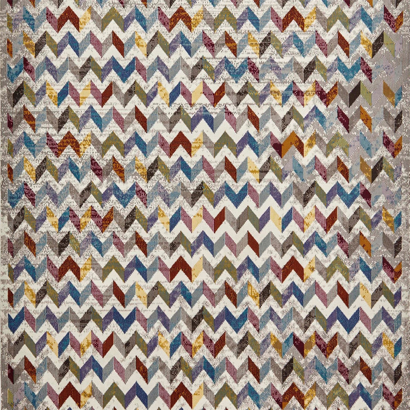 16th Avenue Multi-coloured Zigzag Hallway Runner Rug 36A