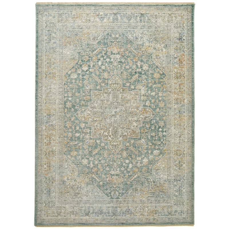 Elegant Heirlooms ELH01 Traditional Persian Rugs by Nourison in Ivory Green