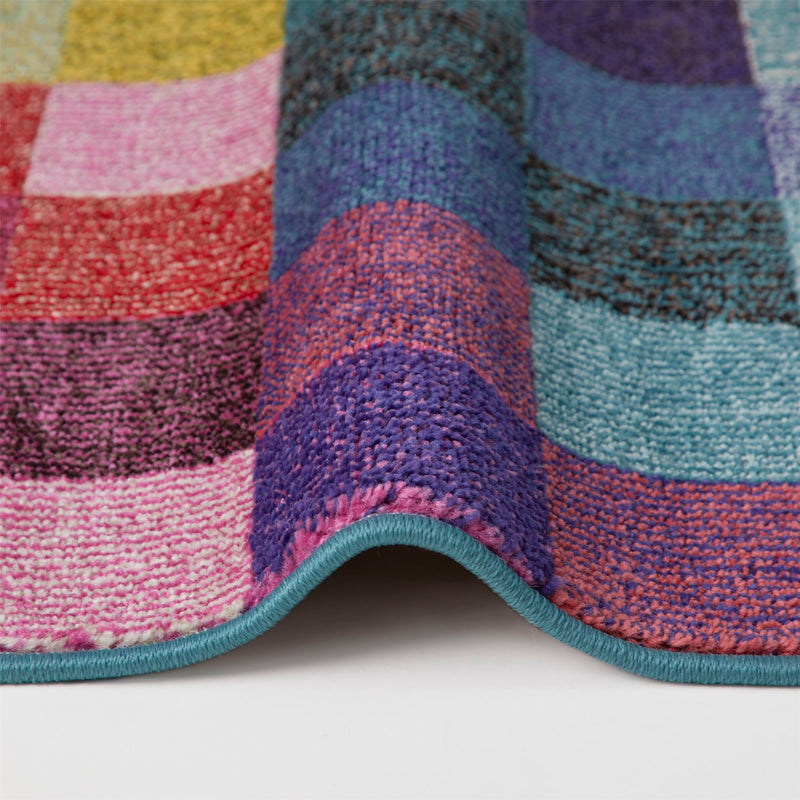 Carnaval CAR103 Geometric Rug by Concept Looms in Multicolour