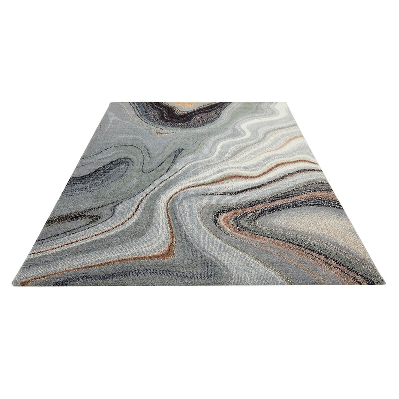 Concept Looms Amara AMA104 Marble Rugs in Sage Grey