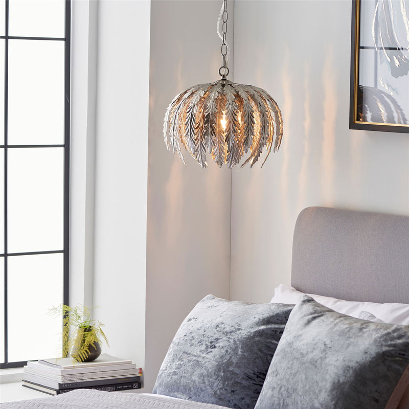 Vacanza Silver Leaf Pendant Light