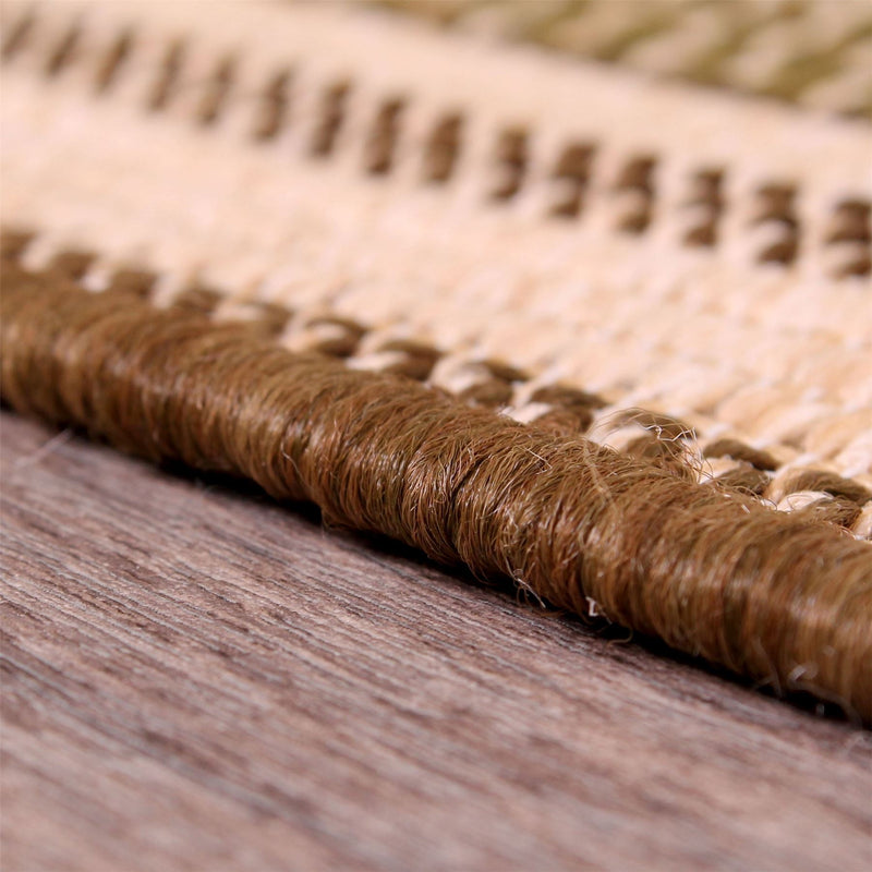 Outdoor Border Rugs in Natural by Rugstyle