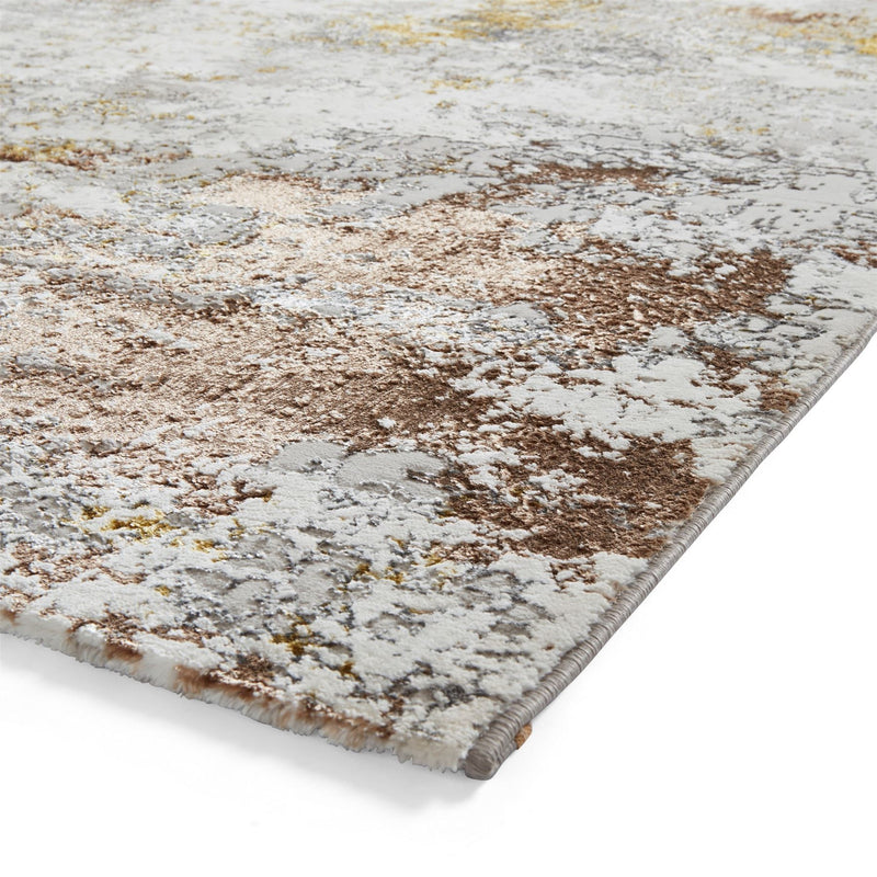 Creation 50179 Modern Abstract Rugs in Gold Beige