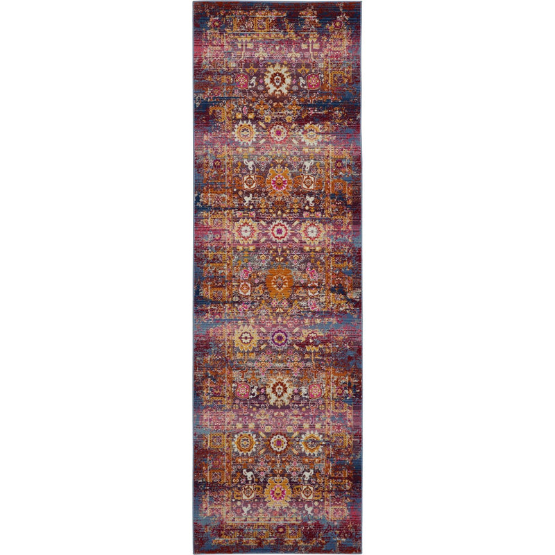 Vintage Kashan Runners VKA03 by Nourison in Red Multi