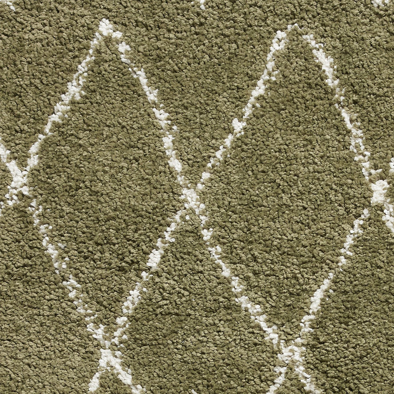 Boho 8280 Berber Shaggy Modern Rugs in Green