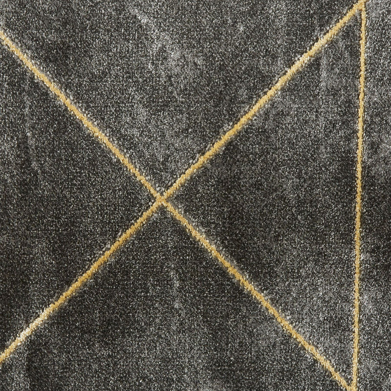 Craft 23486 Geometric Rugs in Dark Grey Gold