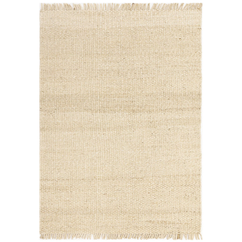 Grove Plain Flatweave Hand Woven Jute Rugs in Sand Beige