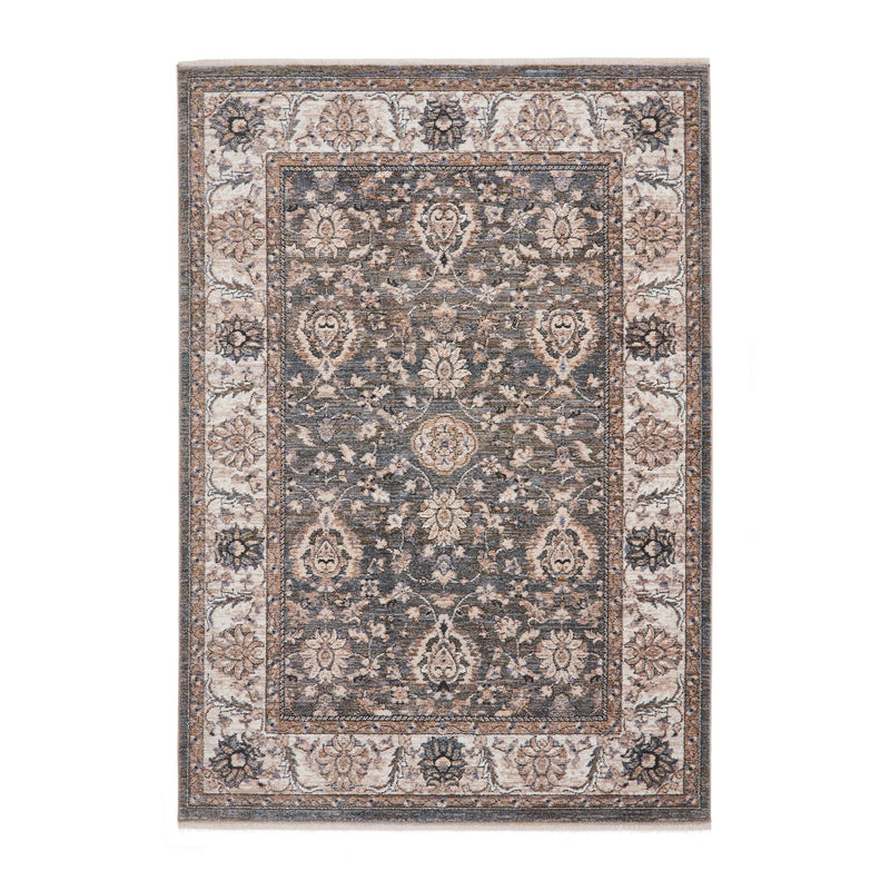 Vintage 35027 Traditional Motif Border Rugs in Green