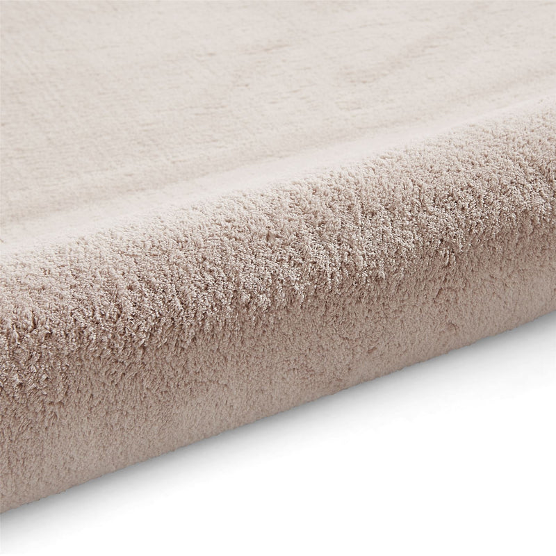 Bay Modern Washable Plain Shaggy Rugs in Blush Pink