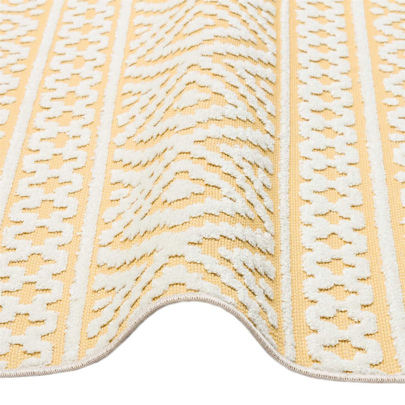 Jazz Jaz06 Indoor Outdoor Rugs in Amber Yellow