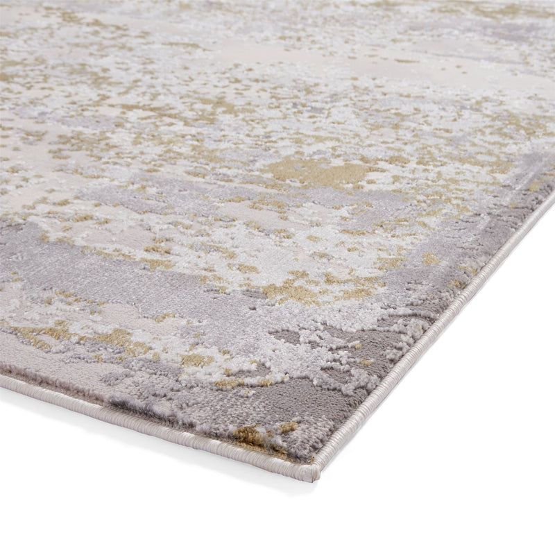 Artemis B9289A Modern Abstract Textured Rugs in Gold