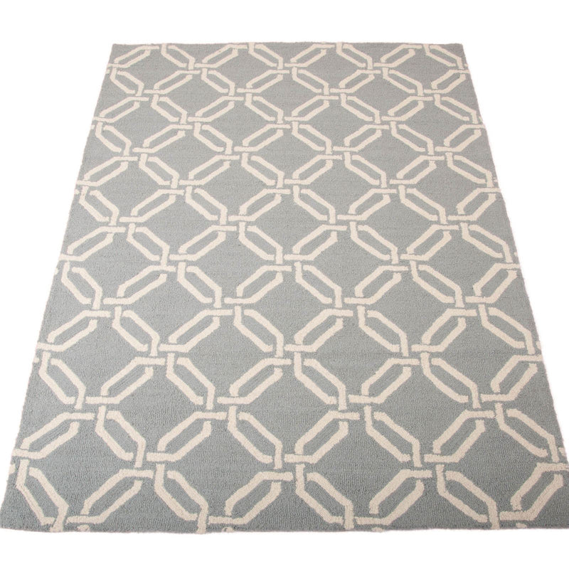 Linear Rugs LIN08 in Light Blue