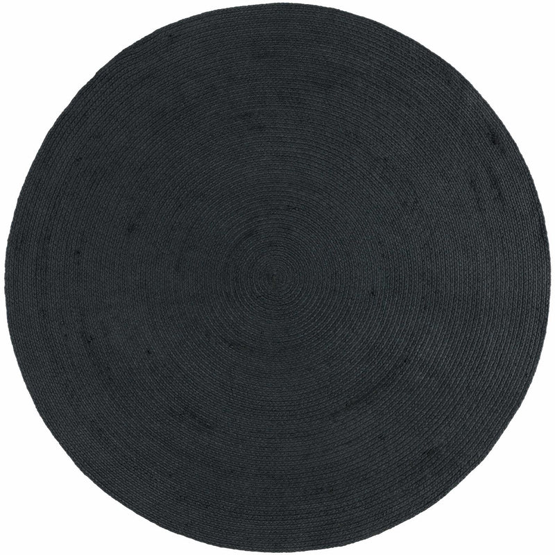 Nico Outdoor Circle Round Rugs in Charcoal Grey