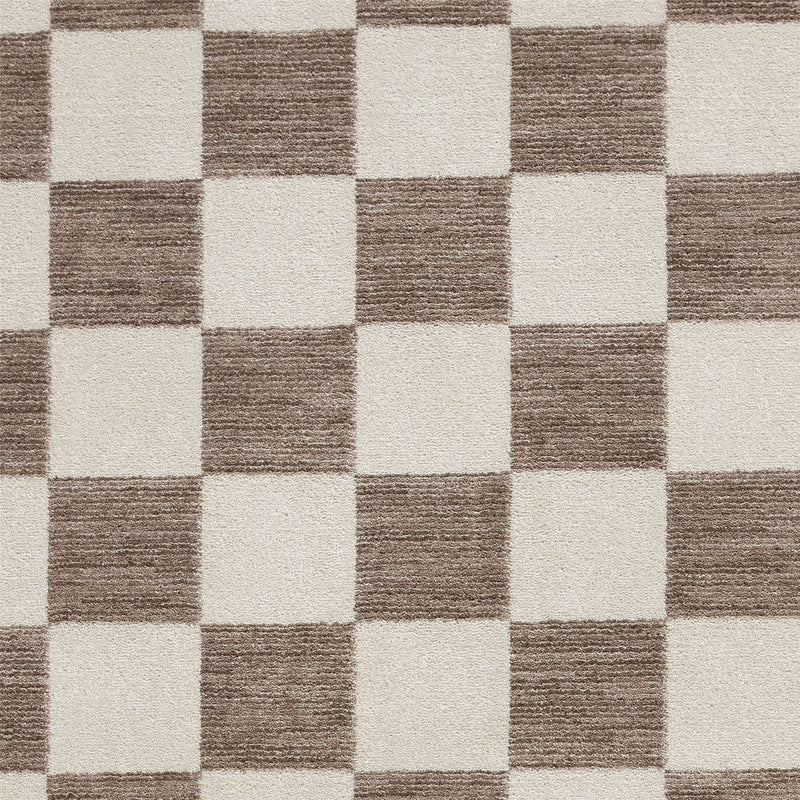 Baltimore 66618 Checkerboard Geometric Modern Rugs in Grey