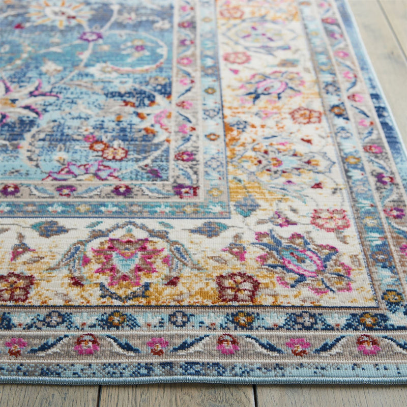 Vintage Kashan Rugs VKA01 by Nourison in Blue