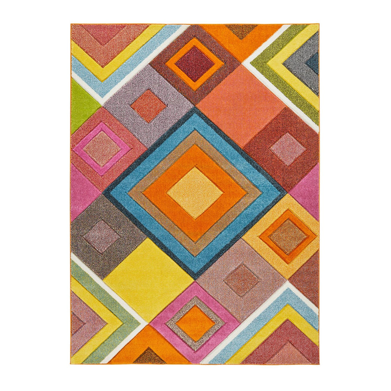 Viva VIV104 Geometric Rug by Concept Looms in Multi