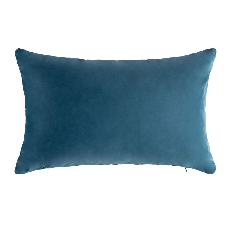 Vesper Geometric Bolster Cushion in Blue