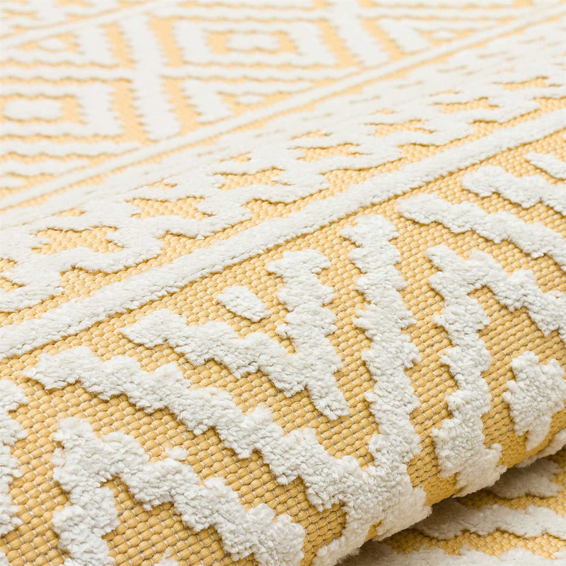 Jazz Jaz06 Indoor Outdoor Rugs in Amber Yellow