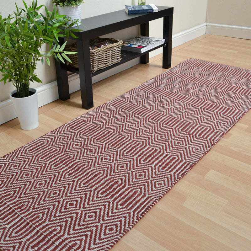 Sloan Hallway Runners in Marsala Red