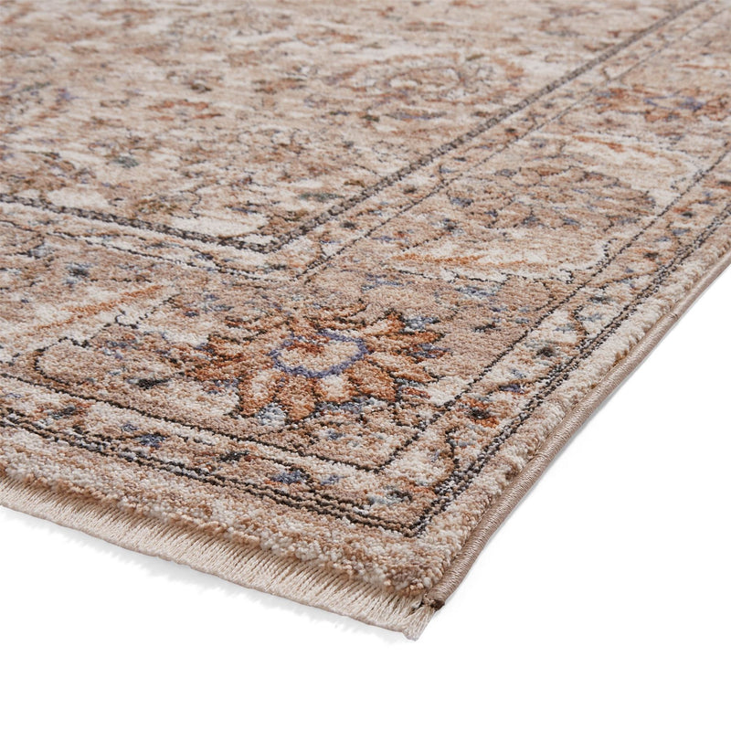 Vintage 35027 Traditional Motif Border Rugs in Beige