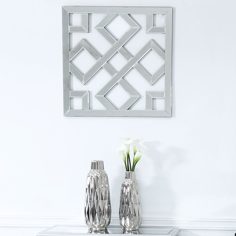 Diamond Geometric Mirror Wall Art