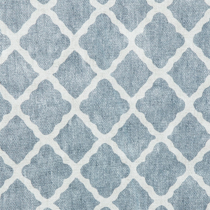 Coral H1063 Modern Washable Trellis Runner Rugs in Grey