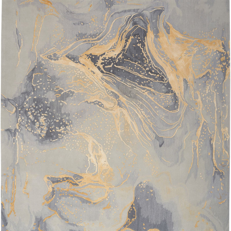 Prismatic Abstract Rugs PRS28 by Nourison in Grey Gold