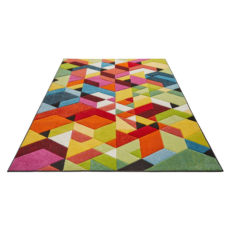 Viva VIV101 Geometric Rug by Concept Looms in Multi