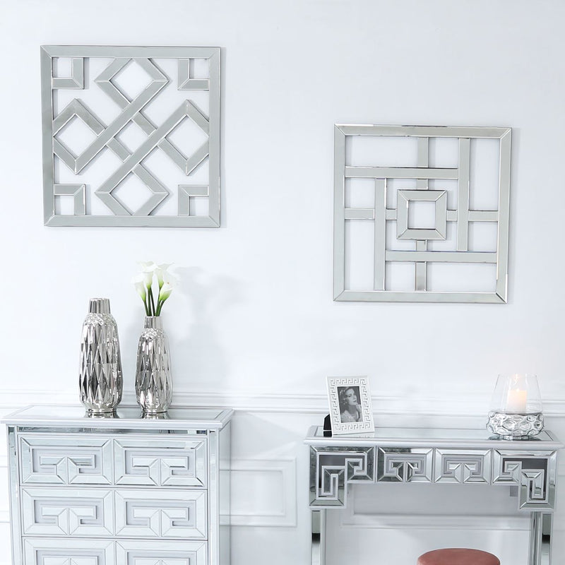 Asymmetrical Mirror Wall Art