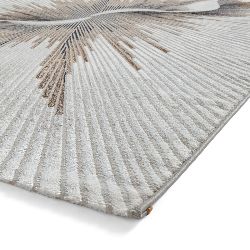 Creation 50156 Modern Abstract Rugs in Bronze Beige