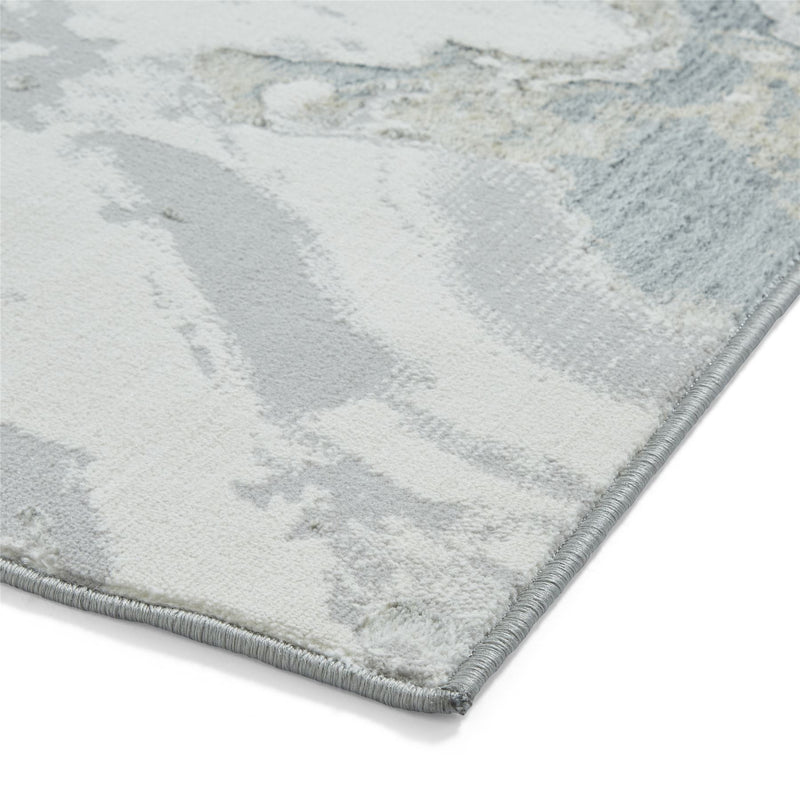 Tidal TL837 Modern Abstract Marble Rugs in Silver Beige