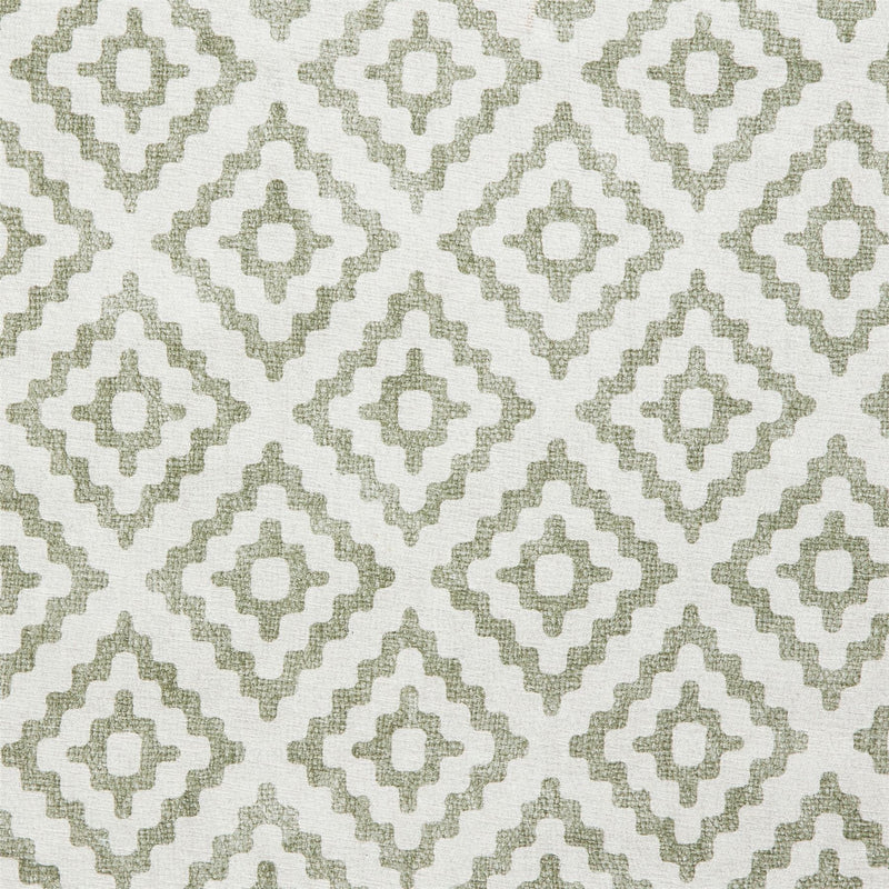 Coral H1058 Modern Washable Geometric Runner Rugs in Green