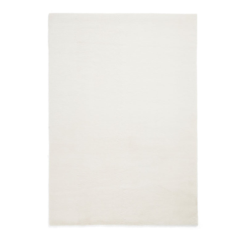 Snug Rug Modern Plain Soft Rugs in Cream White