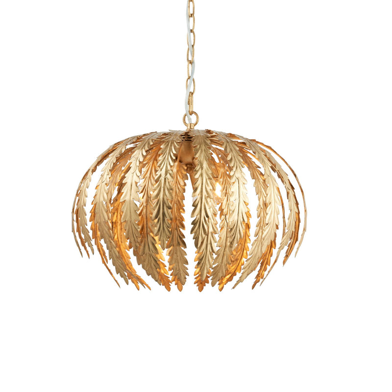 Vacanza Gold Leaf Large Pendant Light