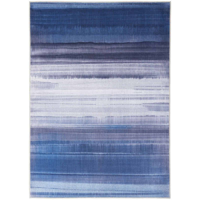 Calvin Klein LDR01 CK031 Launder Washable Rugs in Navy Blue