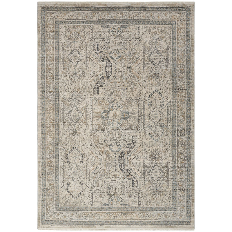 Lynx LNX01 Traditional Rugs by Nourison in Ivory Grey Blue