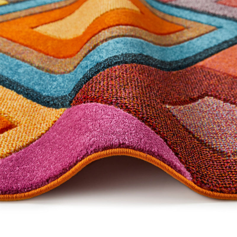 Viva VIV104 Geometric Rug by Concept Looms in Multi