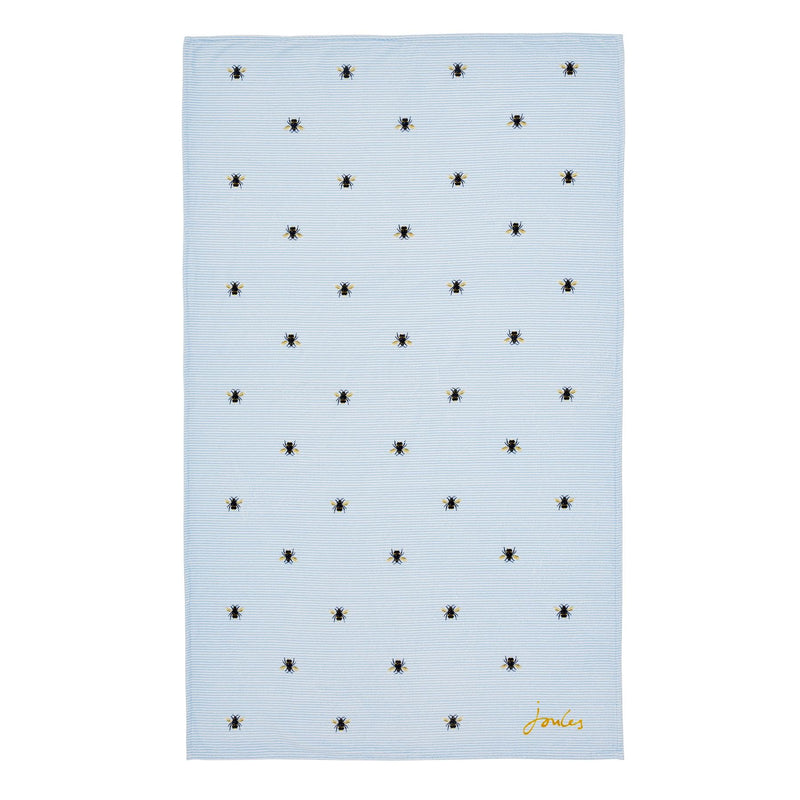 Botanical Bee Beach Towel by Joules in French Navy Blue