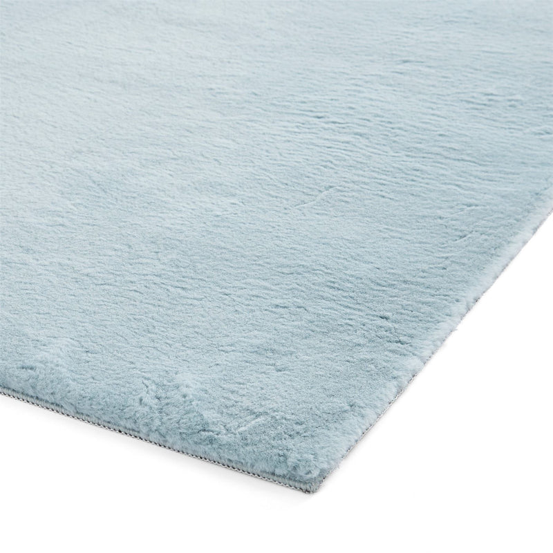 Snug Rug Modern Plain Soft Rugs in Blue