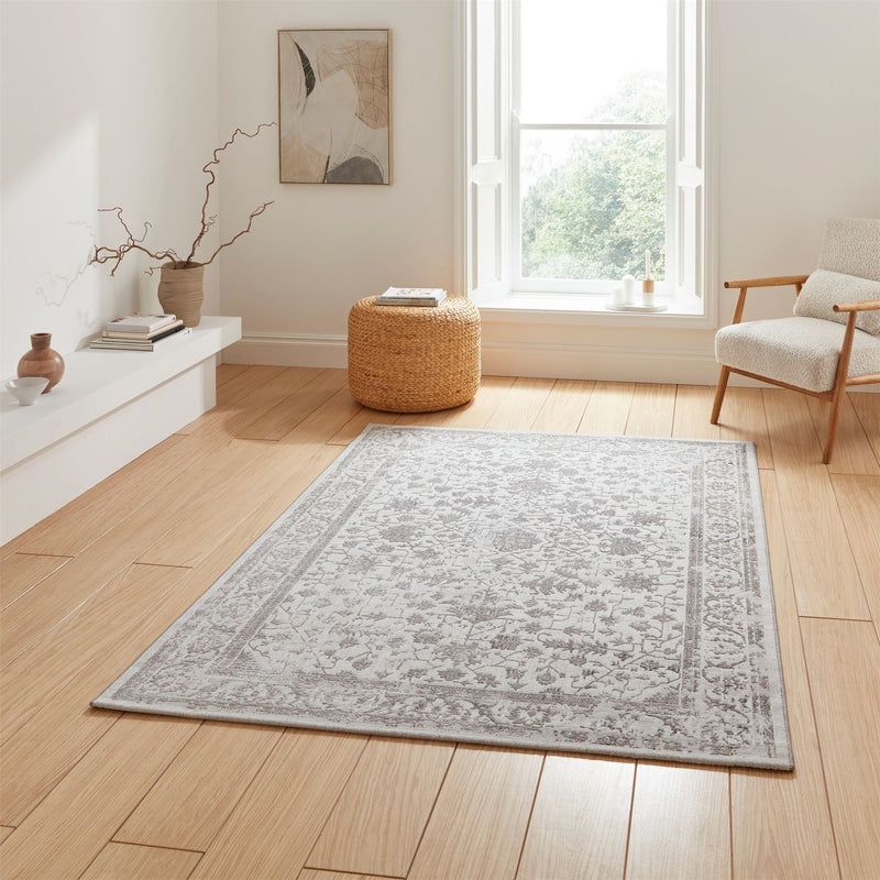 Creation 50112 Traditional Motif Rugs in Grey Silver Grey