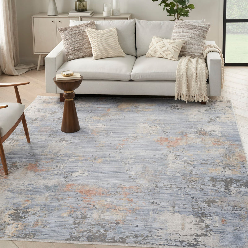 Abstract Hues ABH01 Rugs by Nourison in Grey Blue