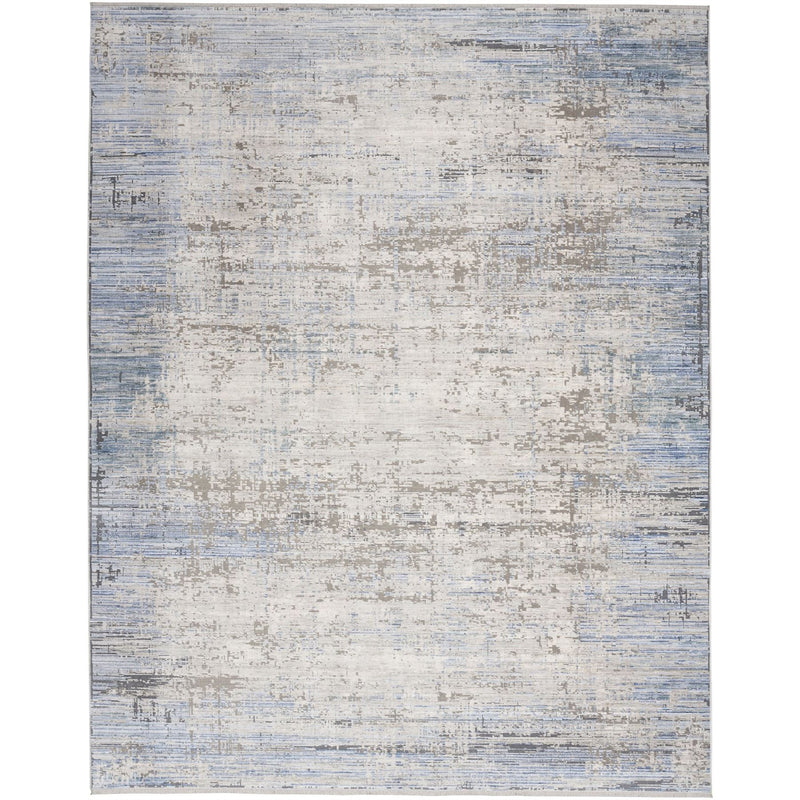 Abstract Hues ABH02 Rugs by Nourison in Blue Grey