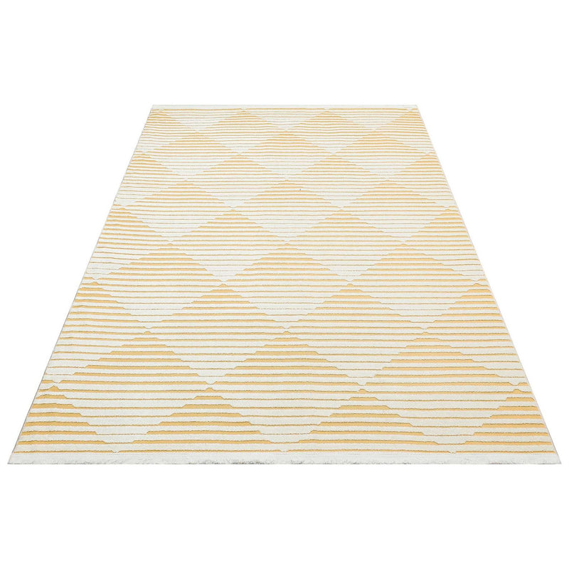 Jazz Jaz12 Indoor Outdoor Rugs in Amber Yellow