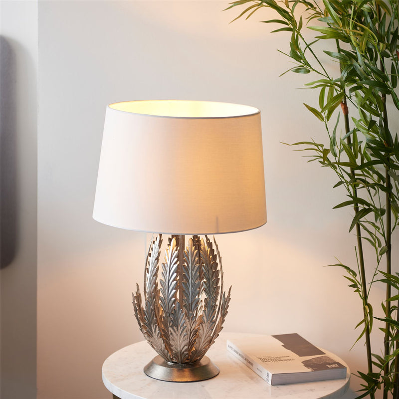 Vacanza Silver Leaf Table Lamp