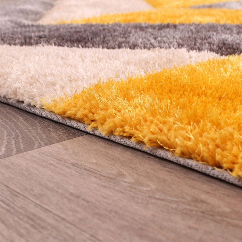 Blazon rugs in Ochre by URCO