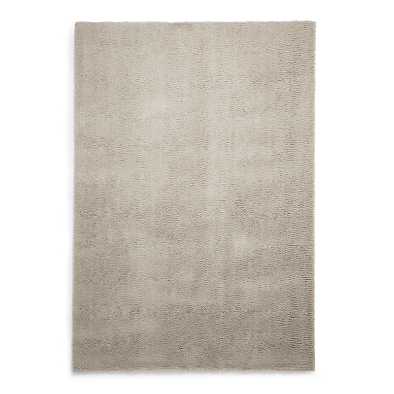 Kara Plain Shaggy Washable Rug in Silver Grey